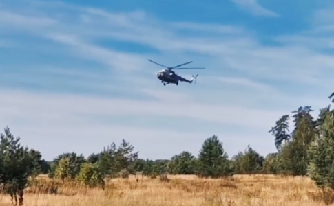 Леса в Воротынском районе начали тушить с вертолетов