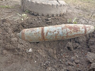 Снаряд обнаружили рабочие на стройке в Нижнем Новгороде
